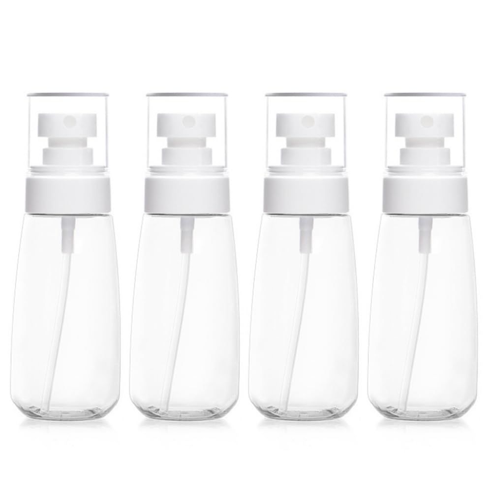 iDeep Travel Spray Bottle with Fine Mist, 4 Pack 13.4oz/100ml Small Spray Bottle for Hair Dressing &amp; Skin Care Refillable Spray Bottle Reusable Liquid Container for Travel Gardening Skin Care Hair