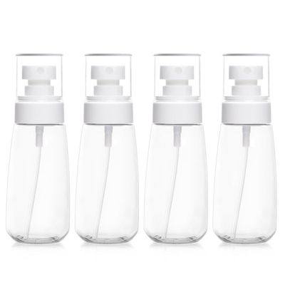 iDeep Travel Spray Bottle with Fine Mist, 4 Pack 13.4oz/100ml Small Spray Bottle for Hair Dressing &amp; Skin Care Refillable Spray Bottle Reusable Liquid Container for Travel Gardening Skin Care Hair