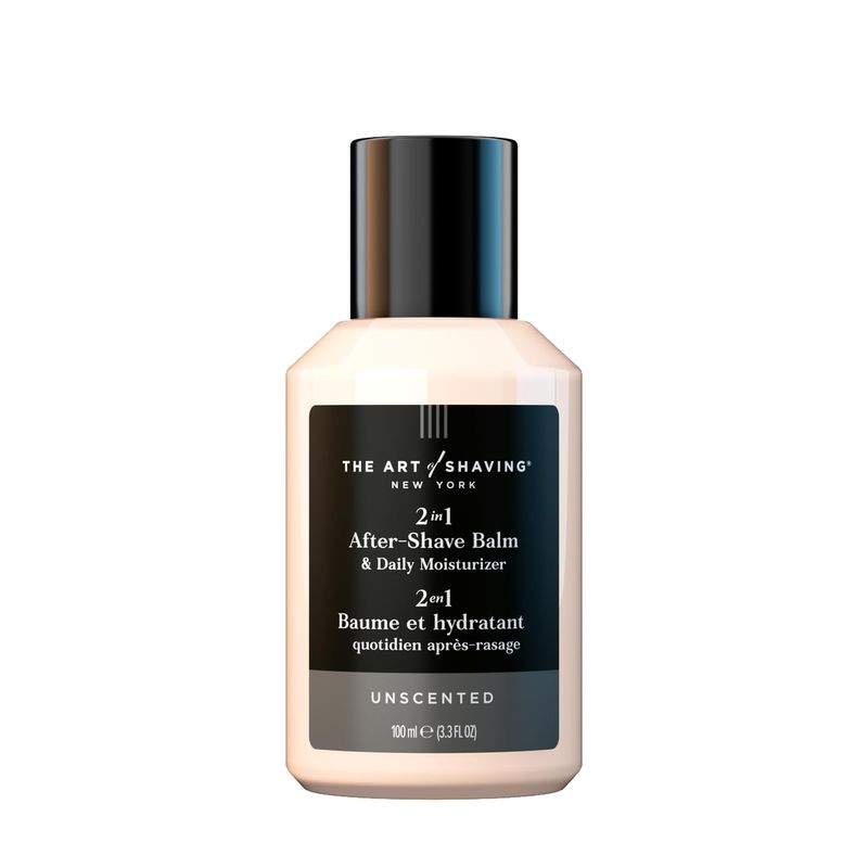 The Art of Shaving After-Shave Balm for Men - Face Moisturizer, Clinically Tested for Sensitive Skin, Unscented, 3.3 Fl Oz /100 ml, (Pack of 1)