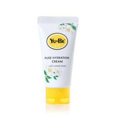 Yu-Be Yuzu Pure Hydration Cream: Body &amp; Hand Lotion - Vegan Skin Care Cream for Sensitive &amp; Dry Skin - Soothing Yuzu Flower Extract - Day &amp; Night Moisturizer- Cracked Heels Repair -1.35 Fl Oz