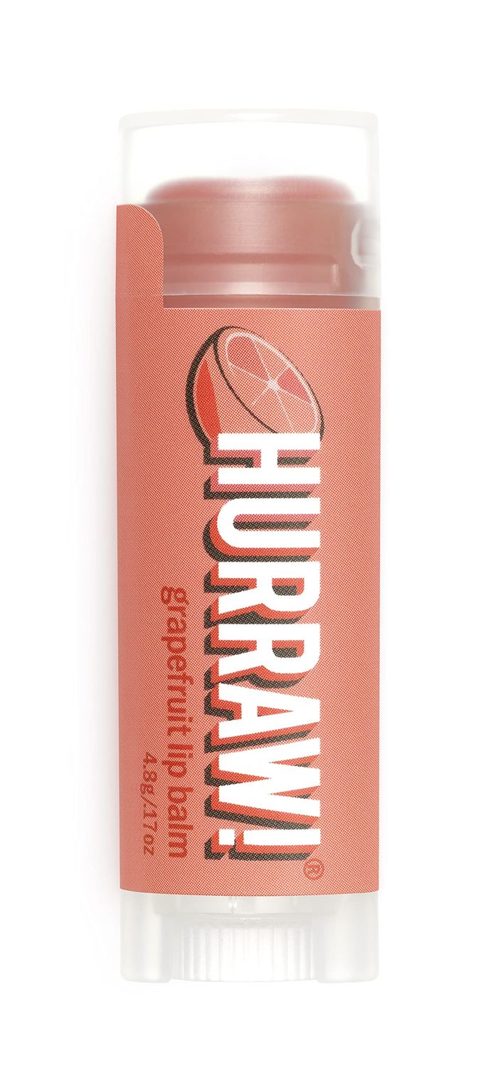 Hurraw! Grapefruit Lip Balm: Organic, Certified Vegan, Cruelty and Gluten Free. Non-GMO, 100% Natural Ingredients. Bee, Shea, Soy and Palm Free. Made in USA