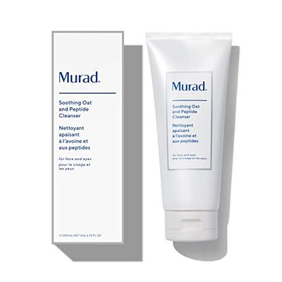 Murad Eczema Control Soothing Oat and Peptide Cleanser - Gentle Face Cleanser for Sensitive Skin - Creamy, Hydrating Facial Skin Care Treatment - Relief from Dryness and Irritation, 6.75 Fl Oz