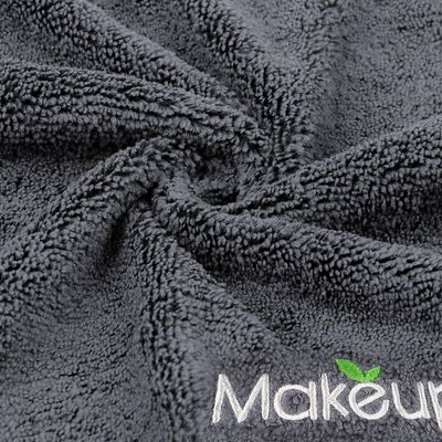 Orighty Makeup Remover Wash Cloths - Super Soft &amp; Quick Dry Microfiber Face Towel, Absorbent Washcloths for Cleansing, Fingertip Face Towels for Makeup Removal, 13 x 13 inch, Pack of 1, 6 Count, Grey