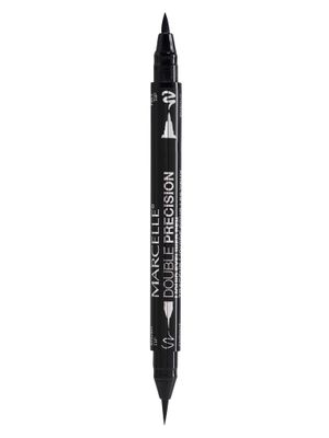 Marcelle Double Precision Liquid Eyeliner Pen, Intense Black, Hypoallergenic and Fragrance-Free, 0.04 fl oz