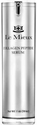 Le Mieux Collagen Peptide Serum - Concentrated, Creamy Anti Aging Face Serum with Skin Contouring Peptides &amp; Moisturizing Hyaluronic Acid, No Parabens or Sulfates (1 oz / 30 ml)