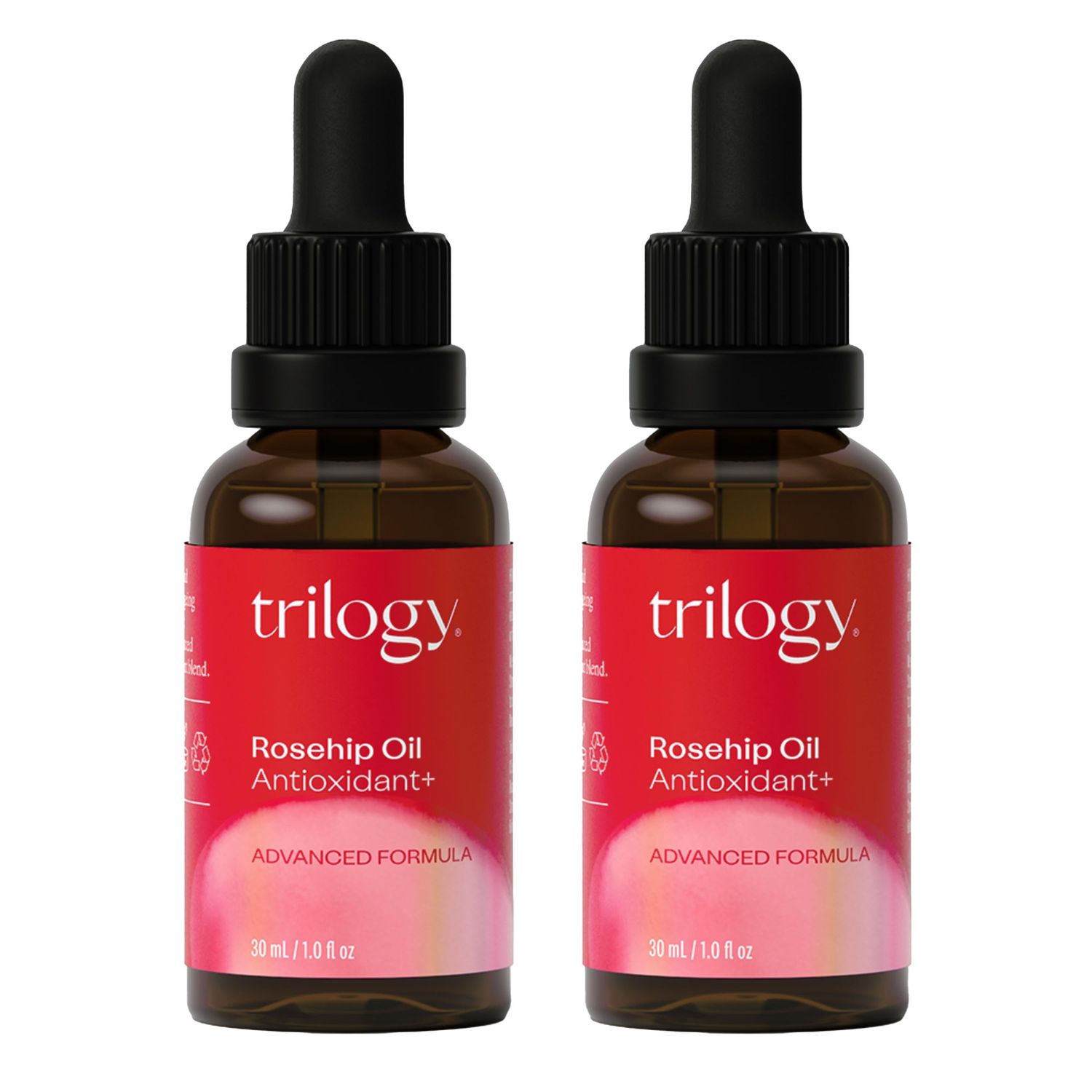 Trilogy Rosehip Oil Antioxidant - For All Skin Types - Certified Organic Beauty Oil Rosapene to Improve the Appearance of Fine Lines &amp; Wrinkles (2-Pack)