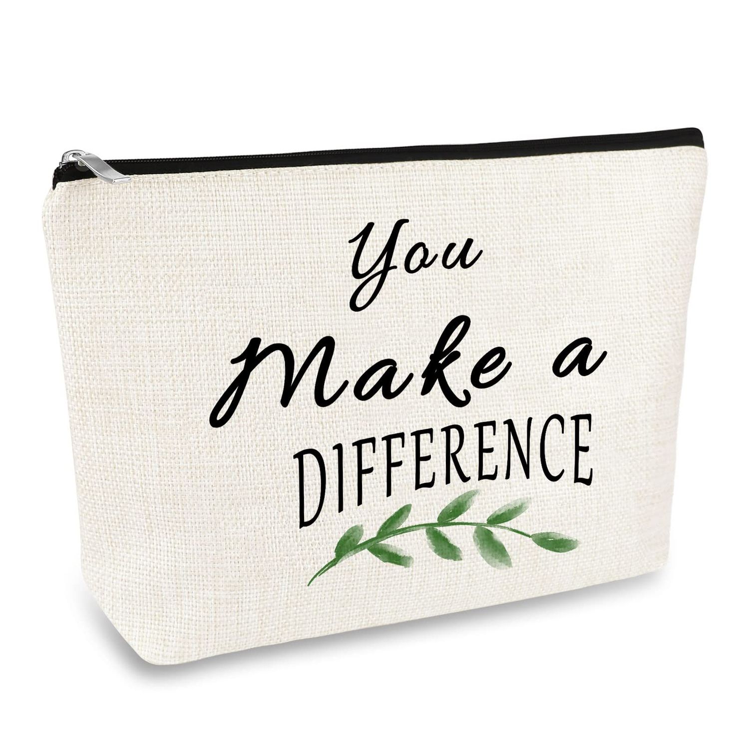 Inspirational Gift for Colleague Friends Coworker Leaving Gifts Makeup Bag Goodbye Farewell Gift Going Away Gift Appreciation Gift for Employee Social Worker Cosmetic Bag Christmas Birthday Gift