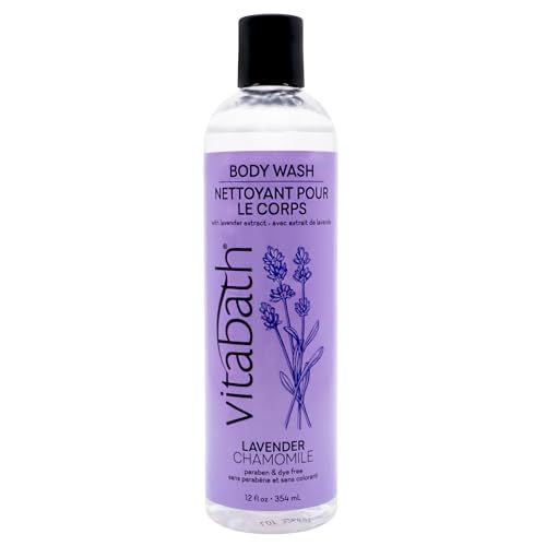 Vitabath Lavender &amp; Chamomile Body Wash Moisturizing Bath &amp; Shower Cleanser &amp; Skincare Radiant Detox &amp; Restore Nourishing Body Polish - Cruelty-Free, Paraben-Free - 12 oz
