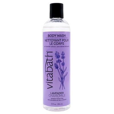 Vitabath Lavender &amp; Chamomile Body Wash Moisturizing Bath &amp; Shower Cleanser &amp; Skincare Radiant Detox &amp; Restore Nourishing Body Polish - Cruelty-Free, Paraben-Free - 12 oz