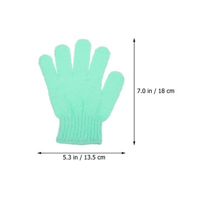 minkissy 20 pcs Exfoliating Bathing Gloves Bulk Body Scrubber Gloves for Shower and Spa Design for Deep Cleansing and Skin Care for Home Use (Mixing Color)