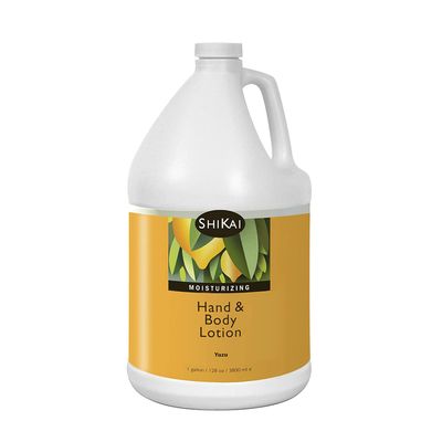 ShiKai Hand &amp; Body Lotion (Yuzu, 1 Gallon) | Daily Moisturizing Skincare for Dry and Cracked Hands | with Aloe Vera &amp; Vitamin E