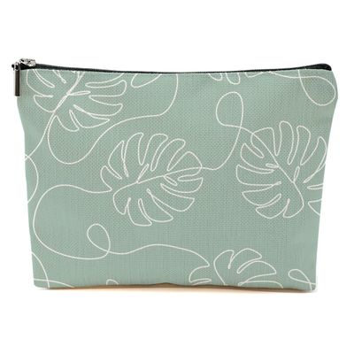 Tropical Palm Leaves Makeup Bag Plant Pattern Appreciate Gifts Cute Travel Accessories Bag Friendship Gifts Christmas Birthday Gift Ideas for Women Nurse Best Friends Stepmom Grandmother Skincare Bag