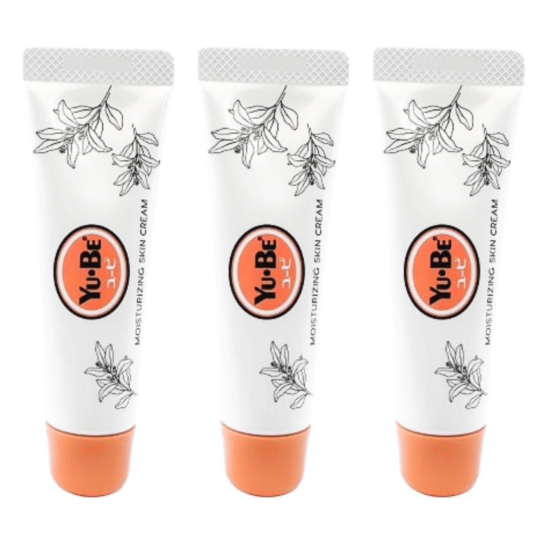 Yu-Be Moisturizing Skin Cream (Trio) - Hydrating Cream for Night &amp; Day | Relieving Moisturizer for Dry Skin | Safe for Face &amp; Body | Softens Hands &amp; Feet | Vegan | Paraben Free (1 fl oz/28mL x 3)