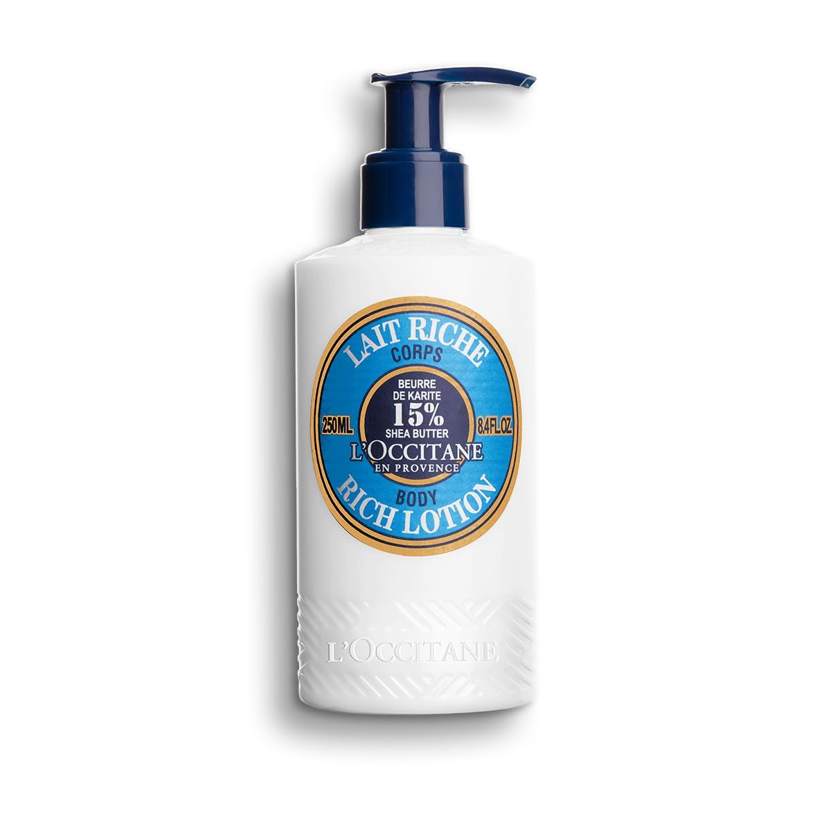 L&#39;OCCITANE Moisturizing 15% Shea Butter Body Rich Lotion: Nourish and Comfort, Protect From Dryness, Sensitive-Skin and Family Friendly, 8.4 Fl Oz