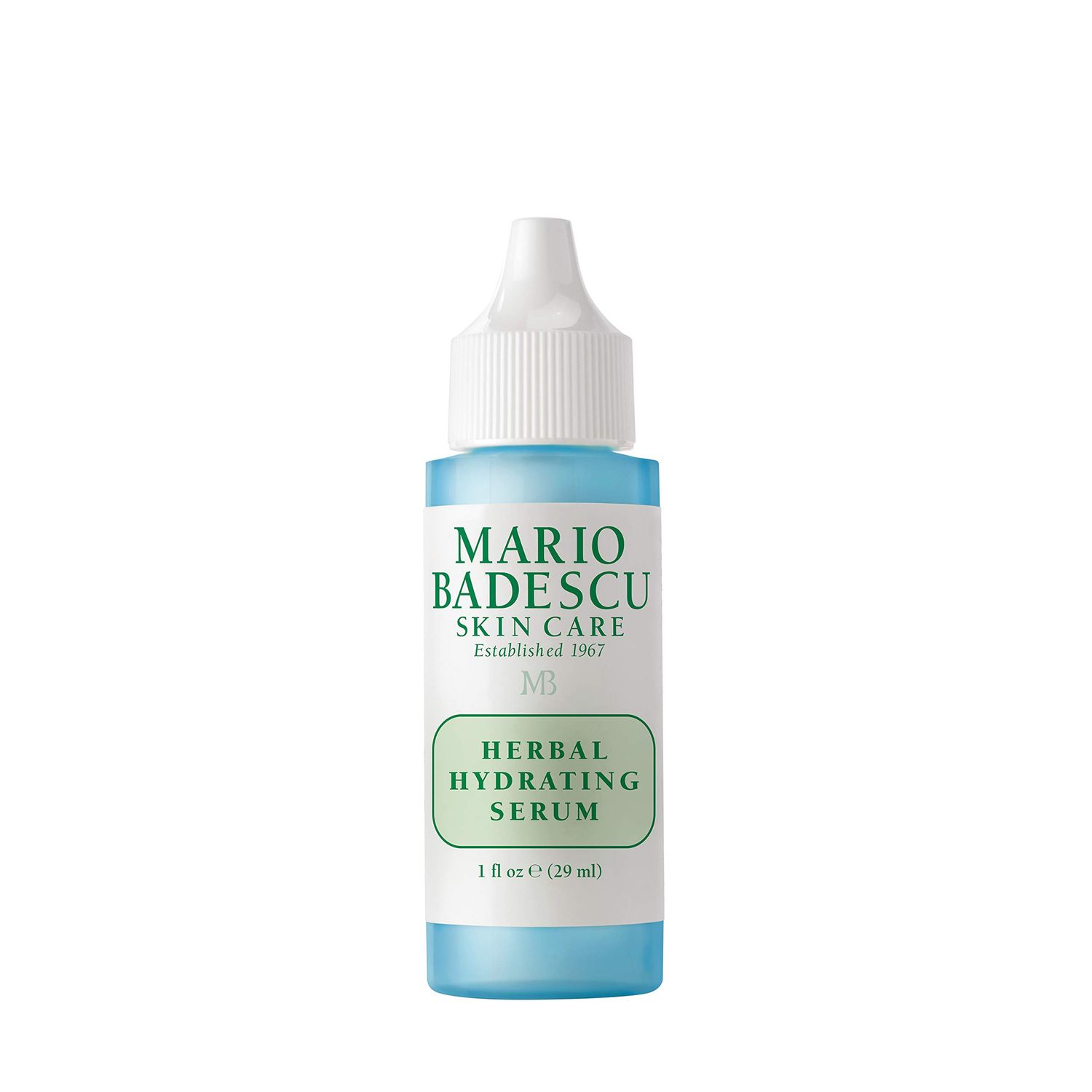 Mario Badescu Herbal Hydrating Serum for All Skin Types |Oil Free Serum that Leaves Skin Supple |Formulated with Ceramides &amp; Gingko Extract| 1 FL OZ