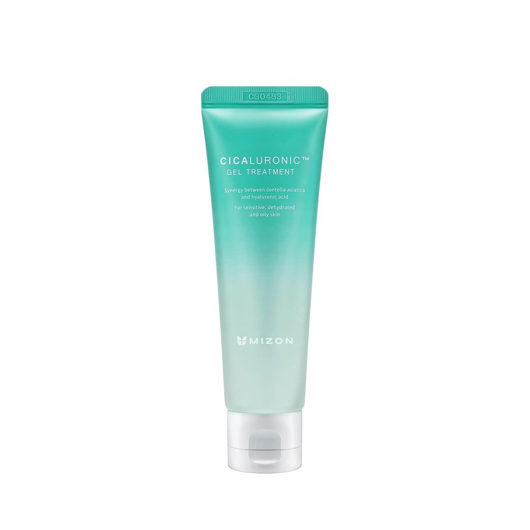 MIZON Cicaluronic GEL Treatment with Centella Asiatica Hyaluronic Acid Vitamin B5 86% Natural Ingredients Mositurizing Soothing Korean Skincare (50ml/1.69fl oz)