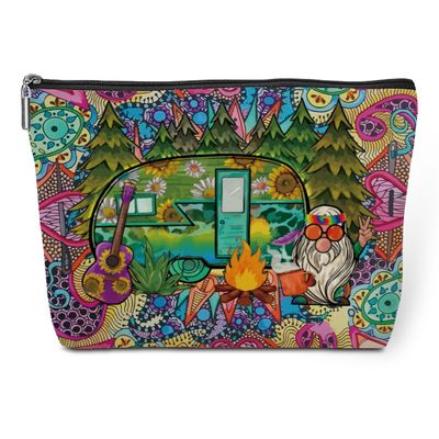 jeilink Hippie Gifts Makeup Bag Funny Hippie Van Hippie Decor Stuff Retro Camper Car Travel Toiletry Bag for Women Best Friends Grandma Mom Sister Coworker Nurse Camping Birthday Christmas Retirement