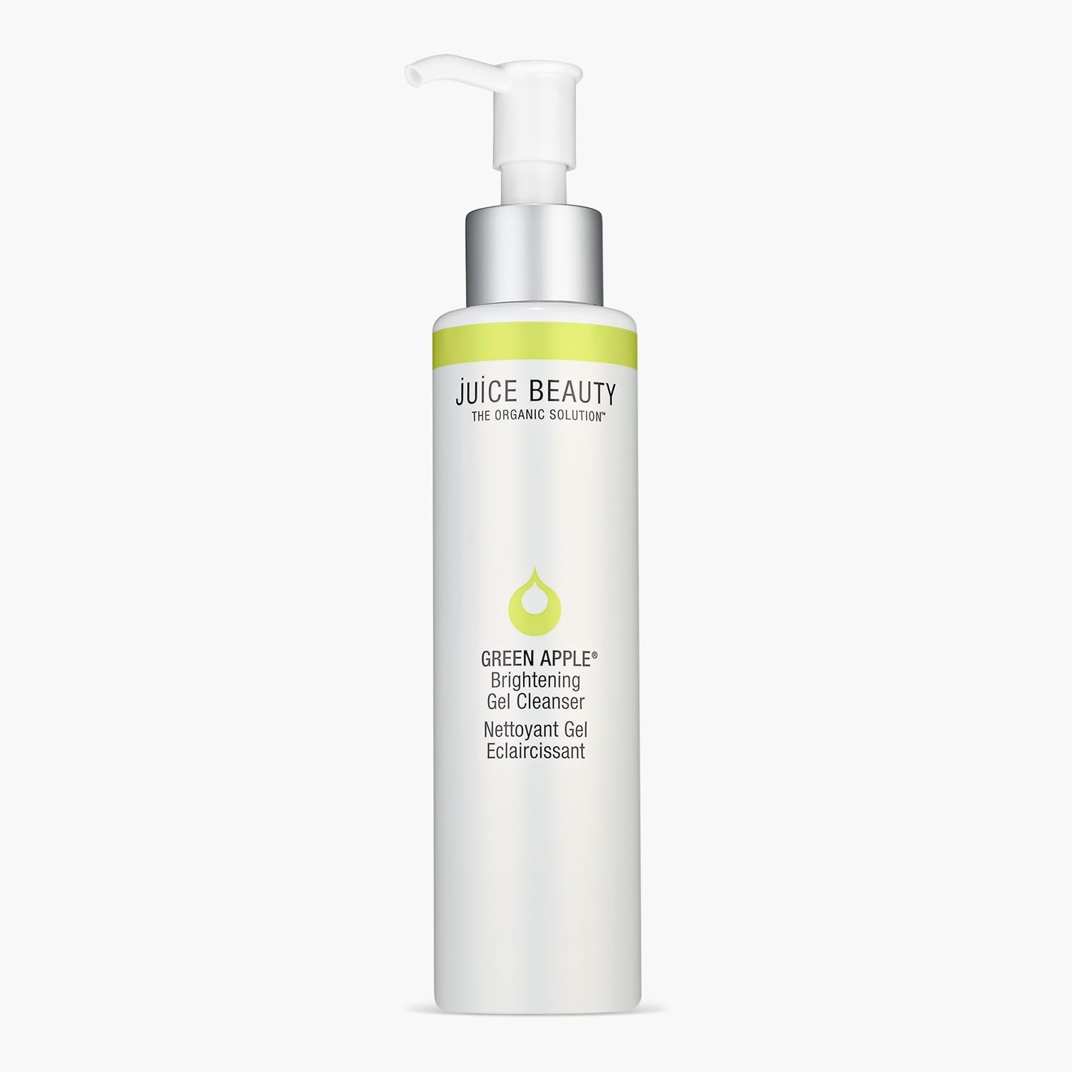 Juice Beauty Green Apple Brightening Gel Cleanser - 133 mL - Exfoliates + Visibly Refines Skin - Vegan, Cruelty Free