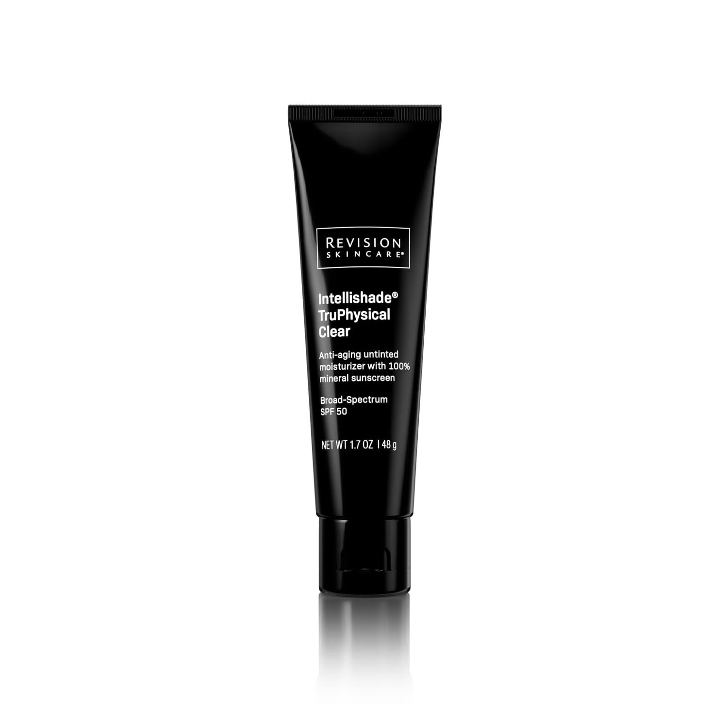 Revision Skincare Intellishade TruPhysical Clear, Anti Aging Daily Moisturizer with SPF 50, Untinted and Oil Free, with Peptides and Antioxidants 1.7 oz