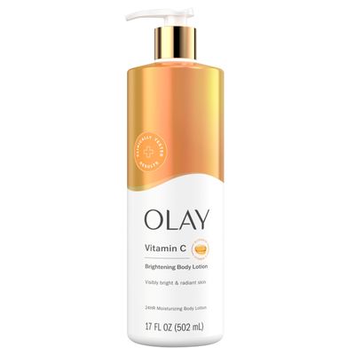 Olay Body Lotion Brightening for Women with Vitamin C, 24hr Moisturizing, Vitamin E &amp; Vitamin B3 Complex, Fast Absorbing Formula, 17 fl oz