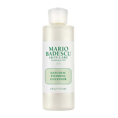 Mario Badescu Glycolic Foaming Cleanser for All Skin Types| Exfoliating Face Wash with Glycolic Acid &amp; Aloe Vera| Visibly Evens Skin Tone &amp; Texture | 6 Fl Oz (Pack of 1)