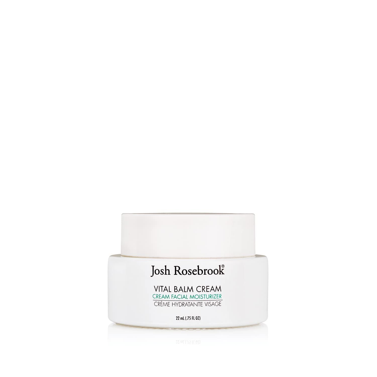 Josh Rosebrook Vital Balm Cream - High Performance Rich Facial Moisturizer, Protects Skin Barrier for All Skin Types Including Dehydrated and Mature. - 22mL - .75 Oz