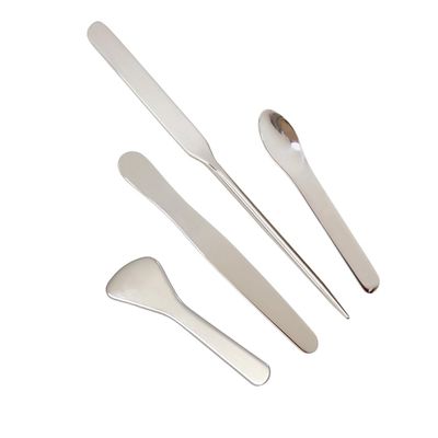 Multi-functional Applicator, Stainless Steel, Makeup Spatula, Cosmetic Spatula, Facial Spatula, Skin Spatula, Wax Sticks, Beauty Spatula, Mini Spoon, Arts and Crafts Tools4pcs-Osinee