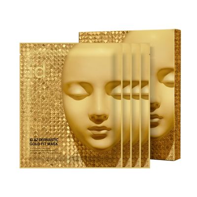 ID.AZ Dermastic Gold Fit Mask, Luxury Hydrogel Mask with Collagen Care, Elasticity Boost, Home Spa Essentials, Korean Skin Care, 25g x 4ea
