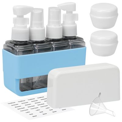 Skycase Travel Toiletries Containers - TSA Approved Travel Bottles Refillable Shampoo Perfume - Travel Size Essentials, Airplane Travel Mini Kit
