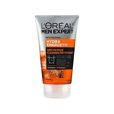 L&#39;Oreal Paris Men Expert Face Wash for Men With Vitamin C + Guarana| Hydra Energetic, 100 Ml, 100 Milliliters