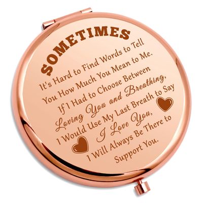Inspirational Gifts for Girls Compact Makeup Mirror Encouragement Gifts for Sister Motivational Gifts for Daughter Granddaughter Birthday Gift Christmas Graduation for Niece Bff Travel Makeup Mirror