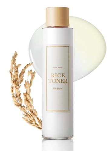 I&#39;m from Rice Toner, Milky Toner for Glowing Skin, 77.78% Korean Rice, Glow Essence with Niacinamide, Hydrating for Dry, Dull, Combination Skin, Vegan, Fragrance Free, Glass Skin 5.07 Fl Oz