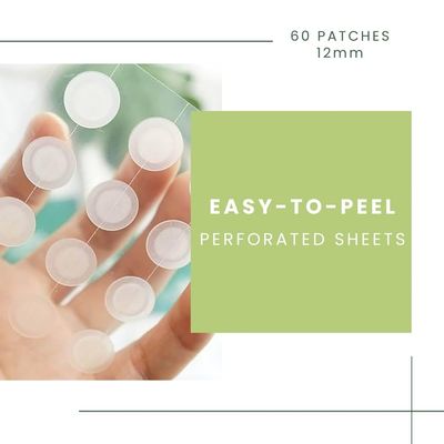 Skincureation Acne Pimple Patches (60 Counts 1 Size) - Invisible Hydrocolloid Acne Patch with Aloe and Tea Tree Oil for Covering Zits and Blemishes