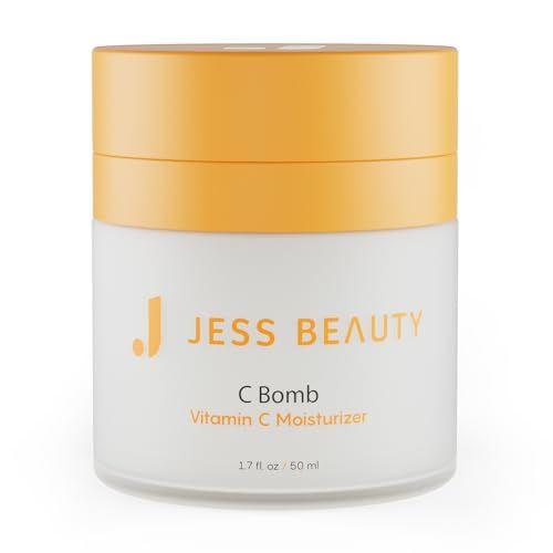 JESS BEAUTY | Skin Care C Bomb Vitamin C Face Moisturizer Even Skin Tone | Hydrating Skincare Face Cream Self Care 1.7 fl oz