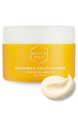 TRUE ISLAND Honey Bee Venom Multi-Solution Cream - All-In-One Daily Face Moisturizer for Sensitive Skin - Hydrating Face Cream w/Bee Venom - Korean Moisturizer Face Cream (1.85 fl oz)