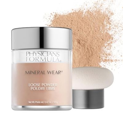 Physicians Formula Mineral Wear Talc-Free Loose Powder Creamy Natural, Dermatologist Tested, Clinically Tested