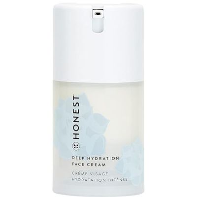 Honest Beauty Deep Hydration Face Cream for All Skin Types | Supports Natural Moisture Barrier | Shea Butter + Baobab Seed Oil | EWG Verified + Cruelty Free | 1.7 fl oz