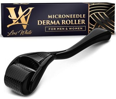 Lexi White Beauty Derma Roller Microneedle Roller For Face, Roller for Beard, Microneedling Roller | For Women and Men | Micro Needle Roller For Face Scalp Derma Stamp 0.25mm