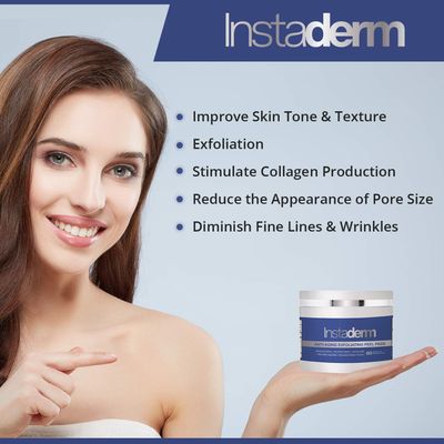 nti-Aging Exfoliating Peel Pads -Chemical Peel Pads with Glycolic, Lactic, and Salicylic Acid. Smooths Fine Lines, Wrinkles, Dark Spots &amp; Skin Roughness to Enhance the Skins Texture &amp; Tone