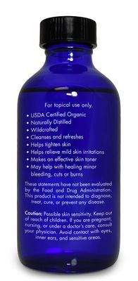Organic, Witch Hazel - 100% Pure, Witch Hazel, for Face, Acne, Butt, Skin, Scalp, Hair, Body by Zongle Therapeutics, 4 OZ