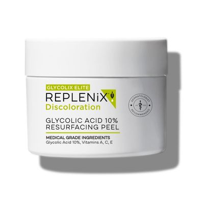 Replenix Glycolic Acid 10% Resurfacing Skin Peel, Medical-Grade Facial Peeling Pads for Discoloration &amp; Acne (60 ct.)
