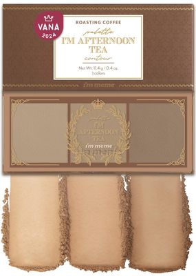 I&#39;m Meme Palette - Afternoon Tea Contour | Roasting Coffee, Bronzer Palette for Face &amp; Cheeks, Matte Powder Bronzer, Natural Makeup, Buildable Coverage, Light to Medium, For Warm Tone Skin, 0.4 Oz
