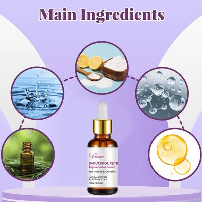 Venature Bakuchiol Retinol Rejuvenation Serum,2024 Best Retinol Serum for Wrinkles Bakuchiol Retinol Face Serum Korean, Retinol Serum for Wrinkles, Reduce Wrinkles
