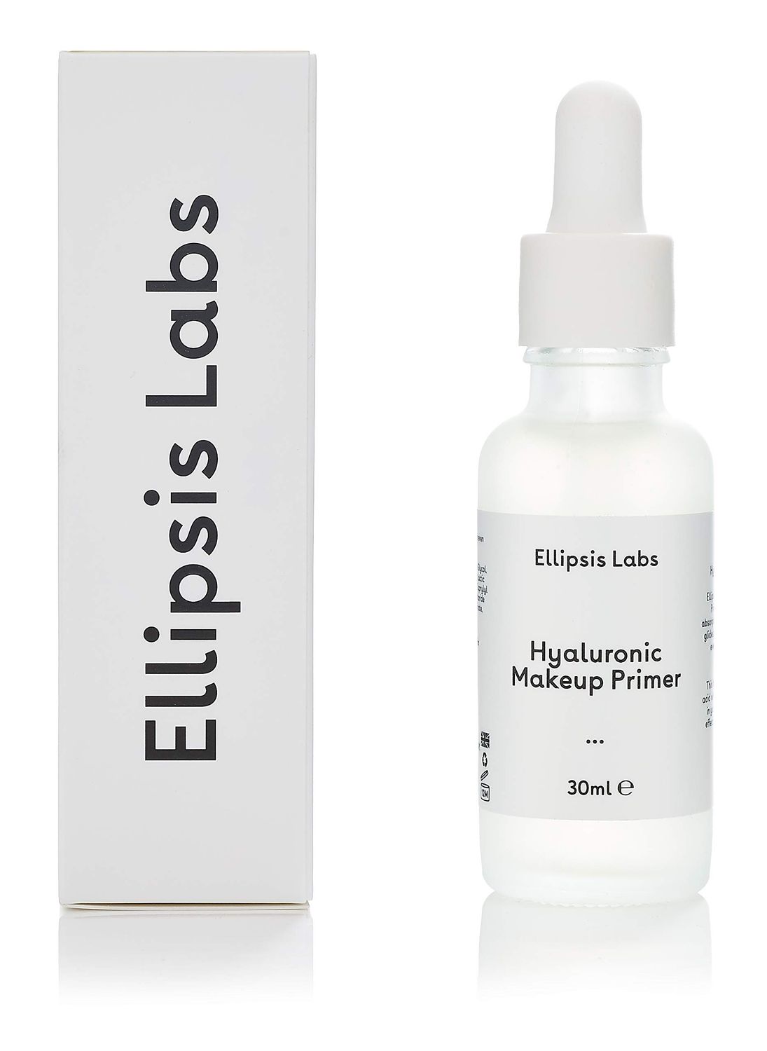 Hyaluronic Makeup Primer by Ellipsis Labs. Containing Hyaluronic Acid to retain moisture and create a plumping effect. Primes your face for makeup &amp; foundation