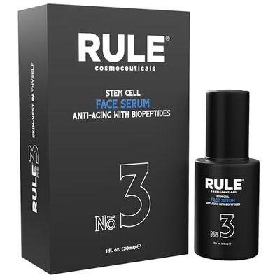 Rule Cosmeceuticals - Face Serum, Facial Serum with Biopeptides &amp; Apple Stem Cells, Face Serums for Anti Aging, Peptide Serum as Skin Toner and Dark Spot Remover for Face, 30 mL