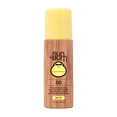 Sun Bum Original SPF 50 Roll-On Sunscreen Body Lotion | Broad Spectrum Moisturizing Sunblock with Vitamin E | Hawaii 104 Act Compliant (Octinoxate &amp; Oxybenzone Free) | Travel Friendly | 3 oz