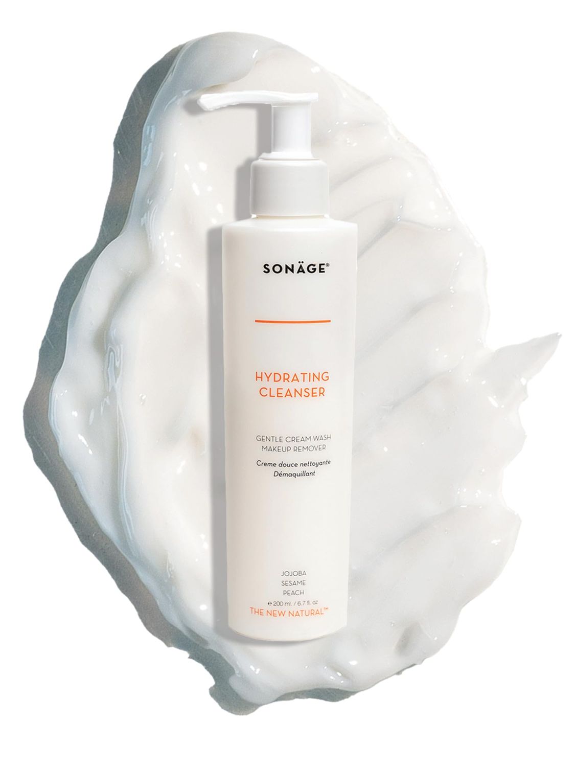 SONAGE Hydrating Cleanser | Daily Noncomedogenic Gentle Facial Cream Cleanser | Hydrating Face Wash For All Skin Types