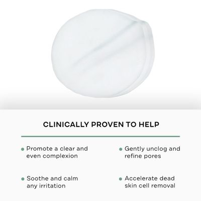 Replenix Gly-Sal 10-2 Clarifying Pads, Medical-Grade Exfoliating Cleansing Wipes for Acne-Prone Skin, Oil-Free Facial Treatment with Witch Hazel, 10% Glycolic & 2% Salicylic Acids (60 ct.)
