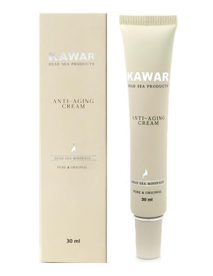 KAWAR Dead Sea Anti-Aging Face &amp; Neck Cream | Hyaluronic Acid, Collagen, Niacinamide | Anti-Wrinkle Moisturizer for Women &amp; Men, 1 oz