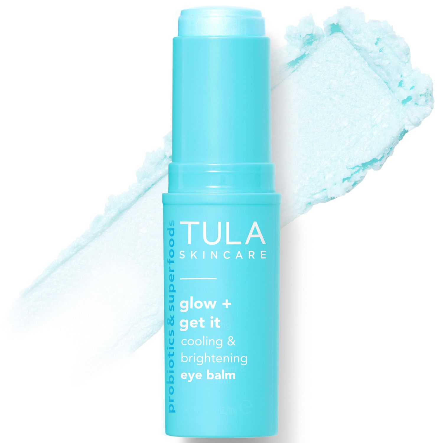 TULA Skin Care Eye Balm Glow &amp; Get It - Dark Circle Treatment, Instantly Hydrate and Brighten Undereye Area, Portable and Perfect to Use On-the-go, 0.35 oz.